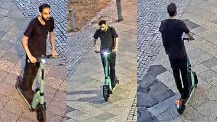 Der Mann soll auf einem E-Scooter geflohen sein.