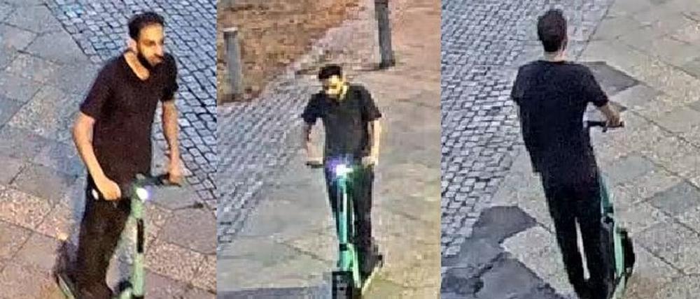 Der Mann soll auf einem E-Scooter geflohen sein.