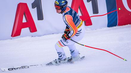 Simon Jocher belegte in der Abfahrt der Team-Kombination nur Platz 18.