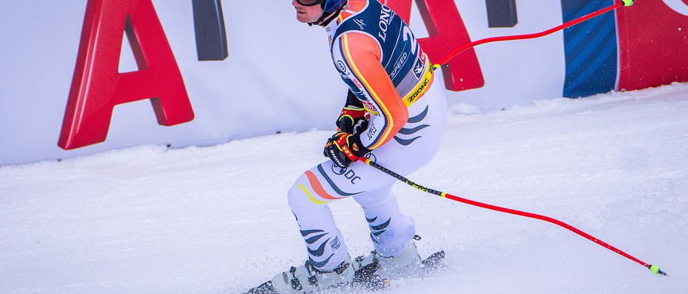 Simon Jocher belegte in der Abfahrt der Team-Kombination nur Platz 18.