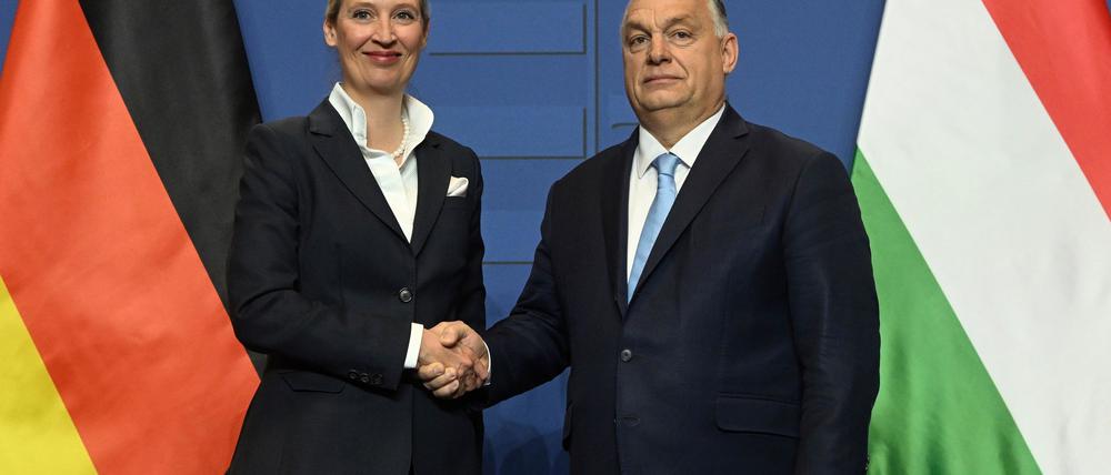 Das Treffen zwischen Weidel und Orban wurde inszeniert wie ein Staatsbesuch. 