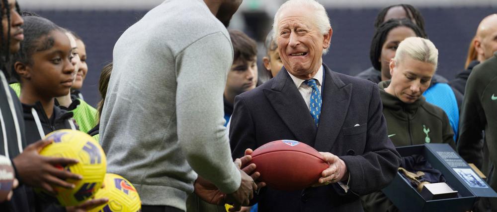 Versuchte sich im American Football: König Charles III.