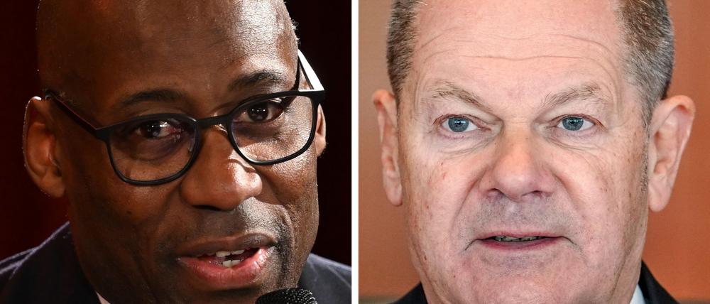 Scholz spricht mit Chialo nach "Hofnarr"-Äußerung.