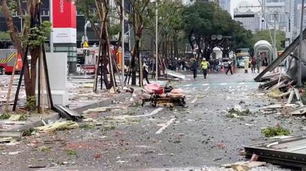 Bei der Explosion wurden mindestens sieben Menschen verletzt. 