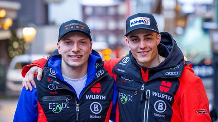 Jonas Stockinger (l.) und Anton Grammel waren beim DSV zwischenzeitlich aussortiert worden.
