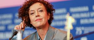 Maria Schrader eröffnet die Media Tech Hub Conference. 