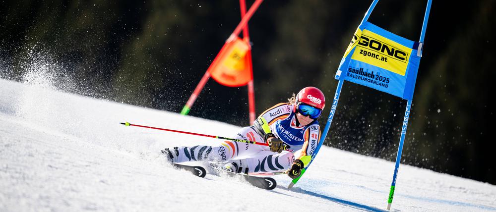 Lena Dürr landete im Riesenslalom überraschend in der Top Ten. 