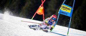 Lena Dürr landete im Riesenslalom überraschend in der Top Ten. 