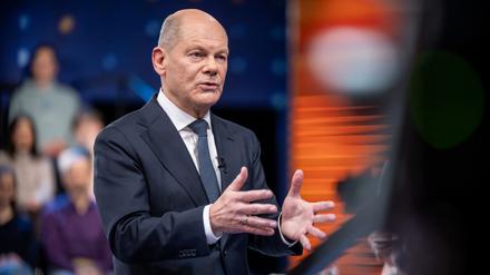 Kämpft gegen seine Abwahl: Bundeskanzler Olaf Scholz in der ZDF-Sendung „Klartext“ an diesem Donnerstag. 