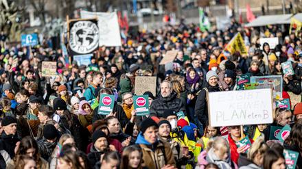 Demo von Fridays for Future im Jahr 2023 in Berlin.