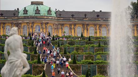 Besuchende im Park Sanssouci sollen künftig Eintritt zahlen – und über eine verbindliche Kulturabgabe die Kultur der Stadt unterstützen.