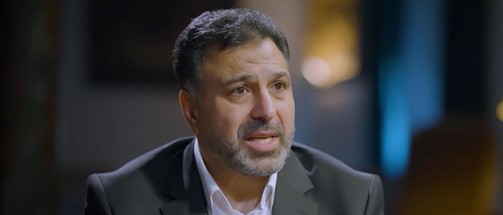 Farid al-Madhan, bisher als „Caesar“ bekannt, im Interview mit Al-Dschasira. 
