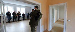 20 Ausgeloste wurden zu einer Wohnungsbesichtigung bei der Pro Potsdam eingeladen