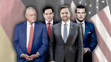Trumps Team in München.