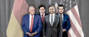 Trumps Team in München.
