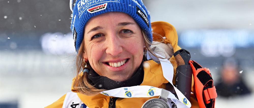 Franziska Preuß hat die nächste Medaille gewonnen.