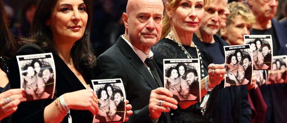 Tom Shoval, Filmemacher und Freund von Cunio, war nach eigenen Worten „sehr berührt“ von der Aktion auf dem roten Teppich.