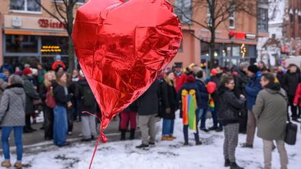 In Frankfurt (Oder) gab es die Kundgebung „Liebe statt Hass“.