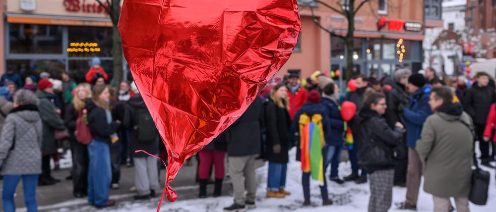 In Frankfurt (Oder) gab es die Kundgebung „Liebe statt Hass“.