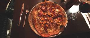 Pizza mit Topinambur