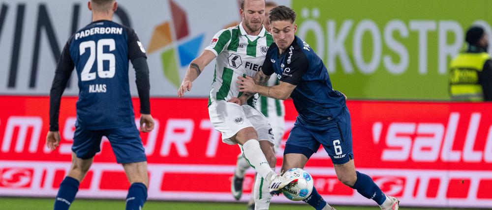 Paderborn hatte gegen Aufsteiger Münster viel Mühe.