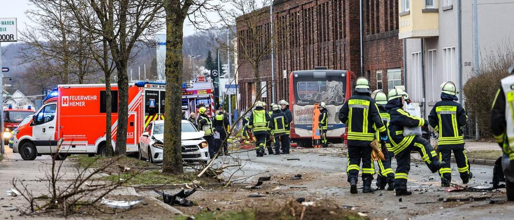 Mehrere Personen sind schwer verletzt worden.