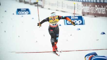 Victoria Carl wird Dritte in Falun