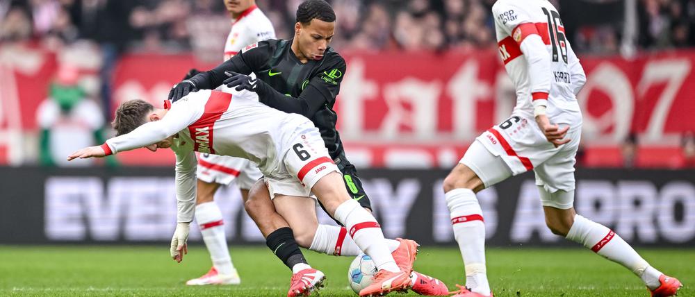 Der VfB und Wolfsburg lieferten sich ein umkämpftes Duell.