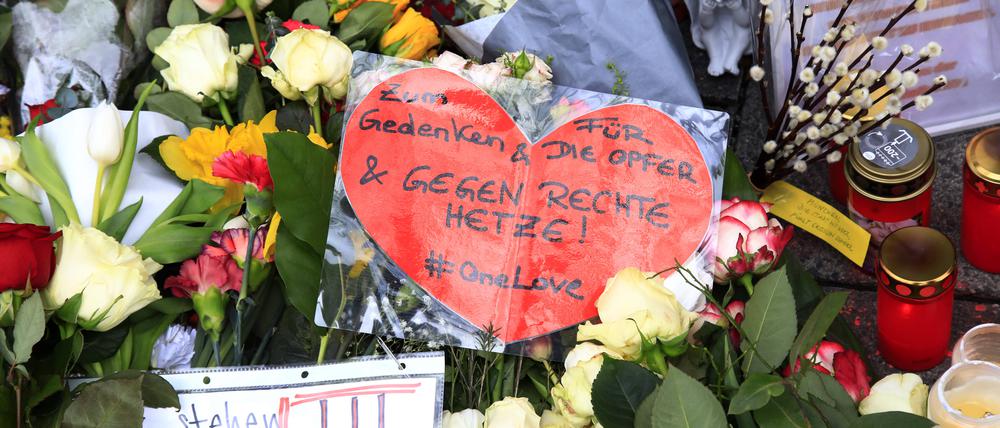 Gedenken an Opfer des Terroranschlag in München.