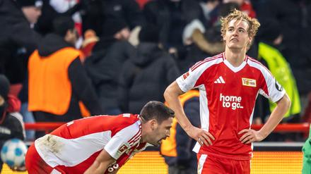Tom Rothe und Rani Khedira unterlagen am Samstag mit Union gegen Gladbach.