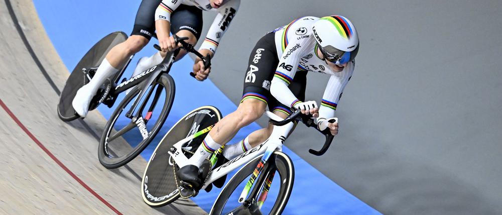 Tim Torn Teutenberg (l) gewinnt bei der EM drei Medaillen.