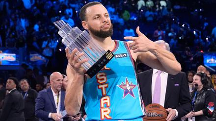 Stephen Curry wurde zum MVP des All-Star-Games gekürt.