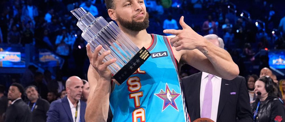 Stephen Curry wurde zum MVP des All-Star-Games gekürt.