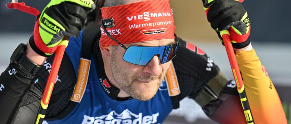 Bitter: Danilo Riethmüller schoss in der Verfolgung acht Strafrunden.