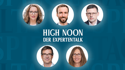 Tagesspiegel High Noon: Claudia Kemfert, Jakob Hafele, Christian Traxler, Christian Tretbar, Anja Wehler-Schöck