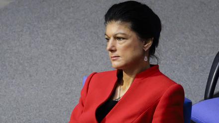 Sahra Wagenknecht, BSW, sitzt im Bundestag. Berlin, 11.02.2025. Berlin Deutschland *** Sahra Wagenknecht, BSW, sits in the Bundestag Berlin, 11 02 2025 Berlin Germany Copyright: xThomasxTrutschelx