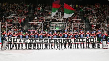 Die Augsburger Panther wünschen ihrem Kollegen gute Besserung!