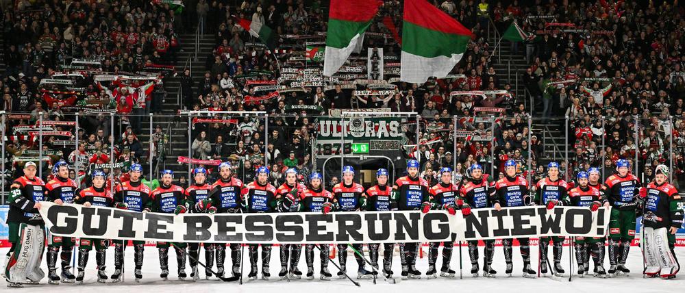 Die Augsburger Panther wünschen ihrem Kollegen gute Besserung!