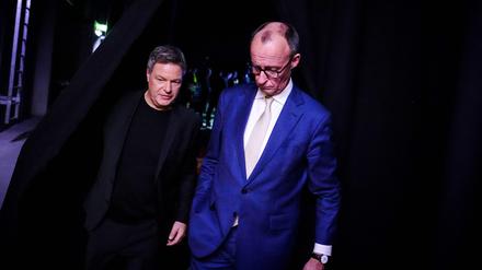 Robert Habeck und Friedrich Merz.