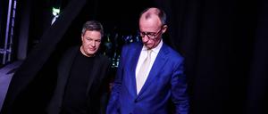 Robert Habeck und Friedrich Merz.