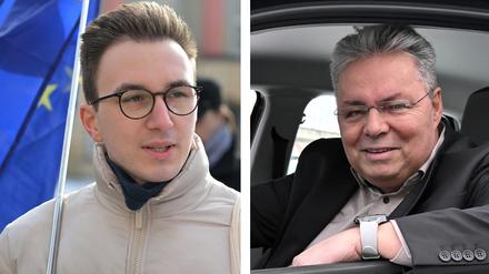 Benjamin Körner (Volt) und Michael Reichert (Freie Wähler).
