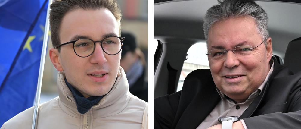Benjamin Körner (Volt) und Michael Reichert (Freie Wähler).
