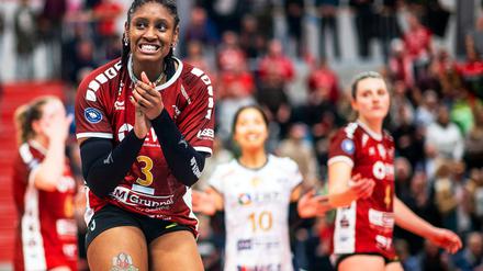 Potsdams Top-Angreiferin Danielle Harbin träumt vom Finale. 