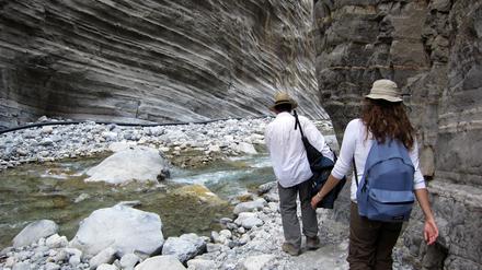 An engen Stellen der Schlucht kann das Wasser im Winter meterhoch steigen. (Archivbild)
