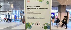 Baustelle Berlin Hauptbahnhof tief