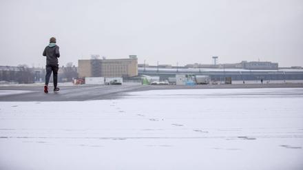Schnee auf dem Tempelhofer Feld