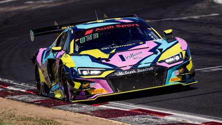 Ein Audi R8 LMS EVO II beim australischen GT3-Langstreckenrennen Meguiar’s Bathurst 12 Hour.