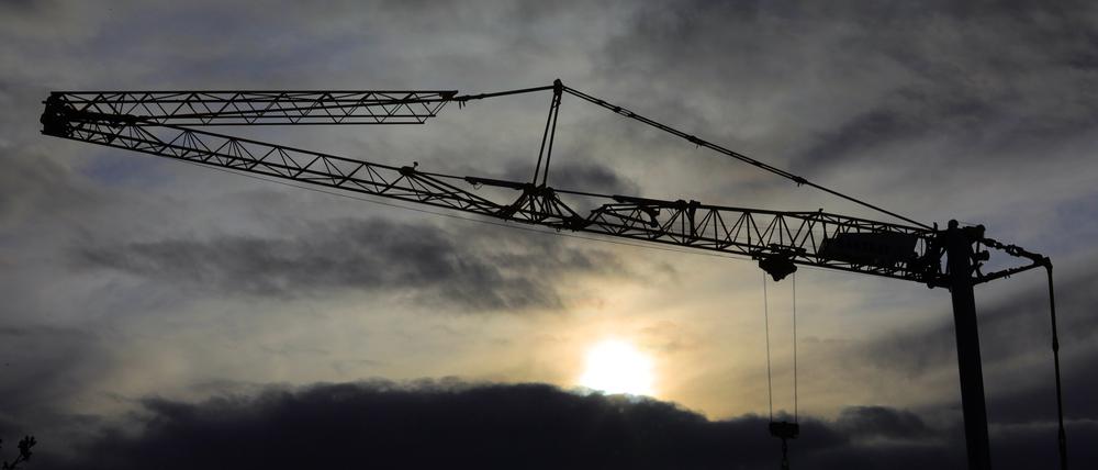 Bauen in Potsdam. Baukran. Symbolbild.