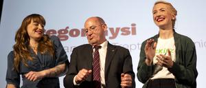 Linken-Wahlkampfauftakt in Berlin am 29.01.2025 mit Heidi Reichinnek, Gregor Gysi und Ines Schwerdtner.