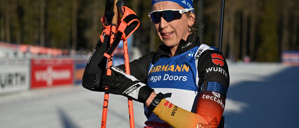 Im vierten Rennen erstmals ohne Medaile: Franziska Preuß.